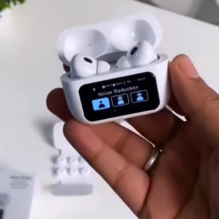 A9 Pro Touch Screen AirPods Pro – Advanced Noise Cancelling, ANC Wireless Earbuds