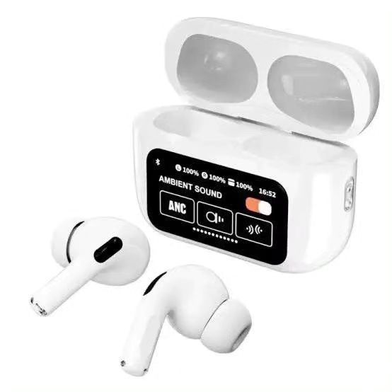 A9 Pro Touch Screen AirPods Pro – Advanced Noise Cancelling, ANC Wireless Earbuds